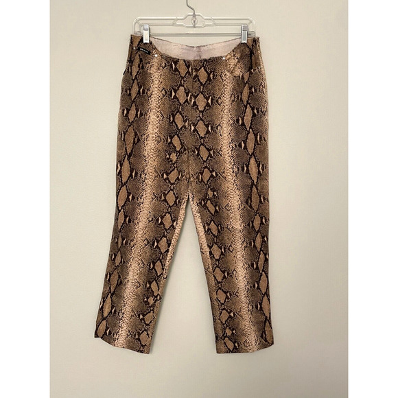 Vintage Votre Nom Womens Jeans Size 12 Snake Print High Rise Stretch Grunge Y2K - Picture 1 of 8